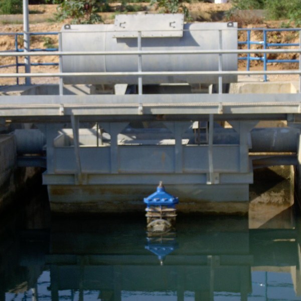 Authomatic level control Radial gate RELIVA type, Meregalli , Pumping station Tunisia