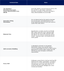 Plunger Valves technical data and size dimensions chart table